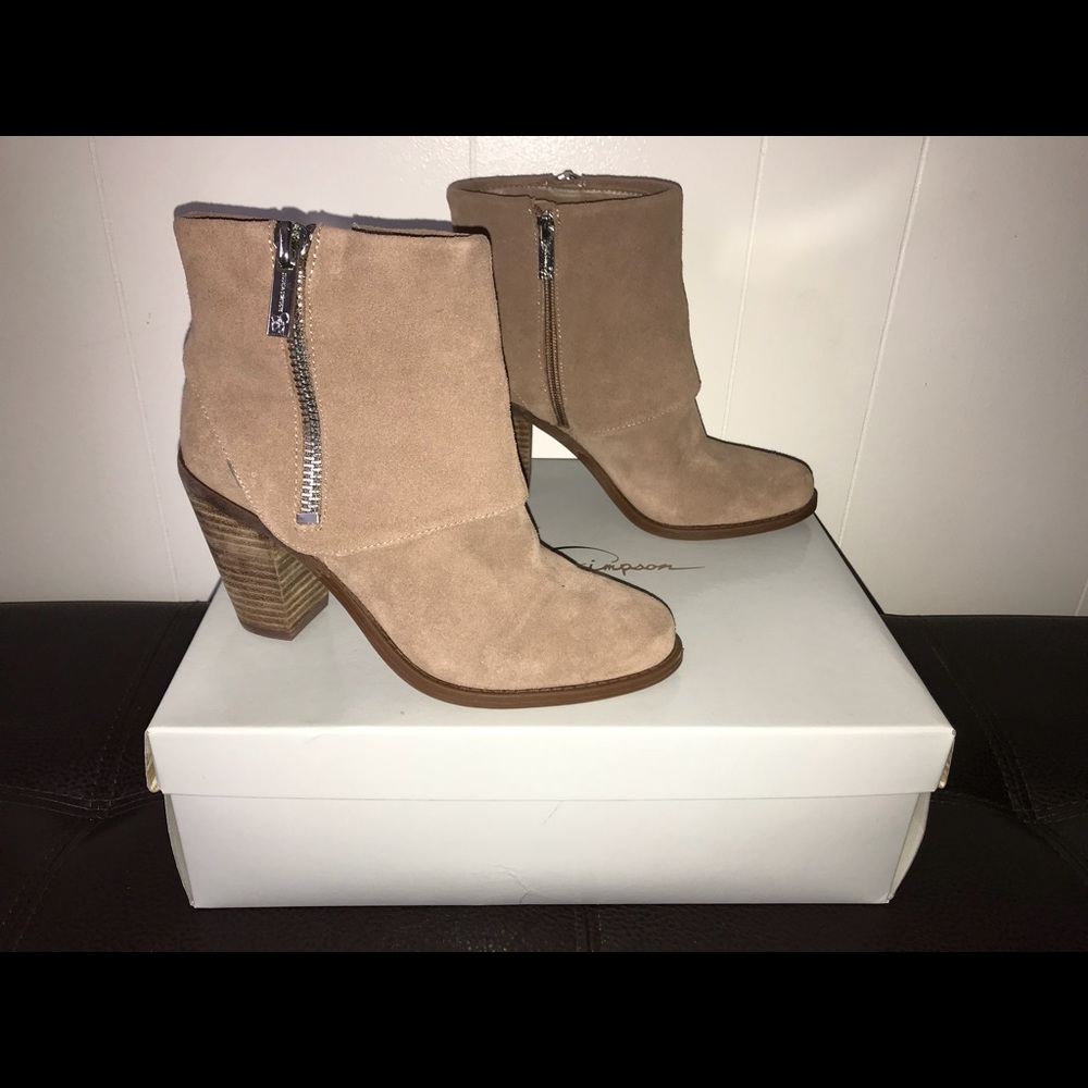 Jessica Simpson Leather Booties